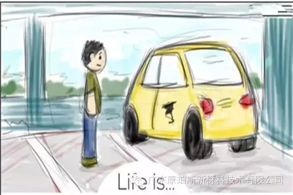 人生就是。。。 努力忘記新車碰上的刮蹭